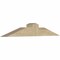 Ekena Millwork Portland Rough Sawn Timber Gable Bracket, Douglas Fir, 36"W x 6"H x 4"D x 4"F, 4/12 Pitch GBW036X06X0404POR00RDF - alternate 5